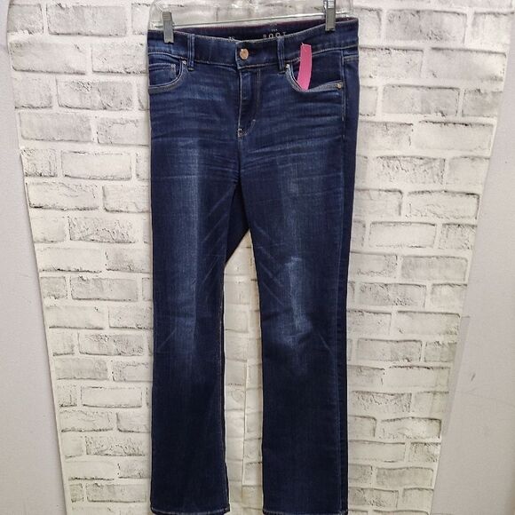 White House Black Market Blue Straight Leg Jeans - Picture 1 of 6